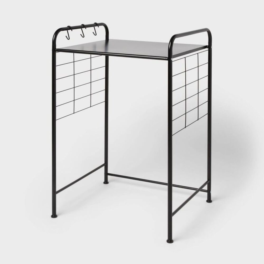Small Kitchen Station Rack Black - Brightroom